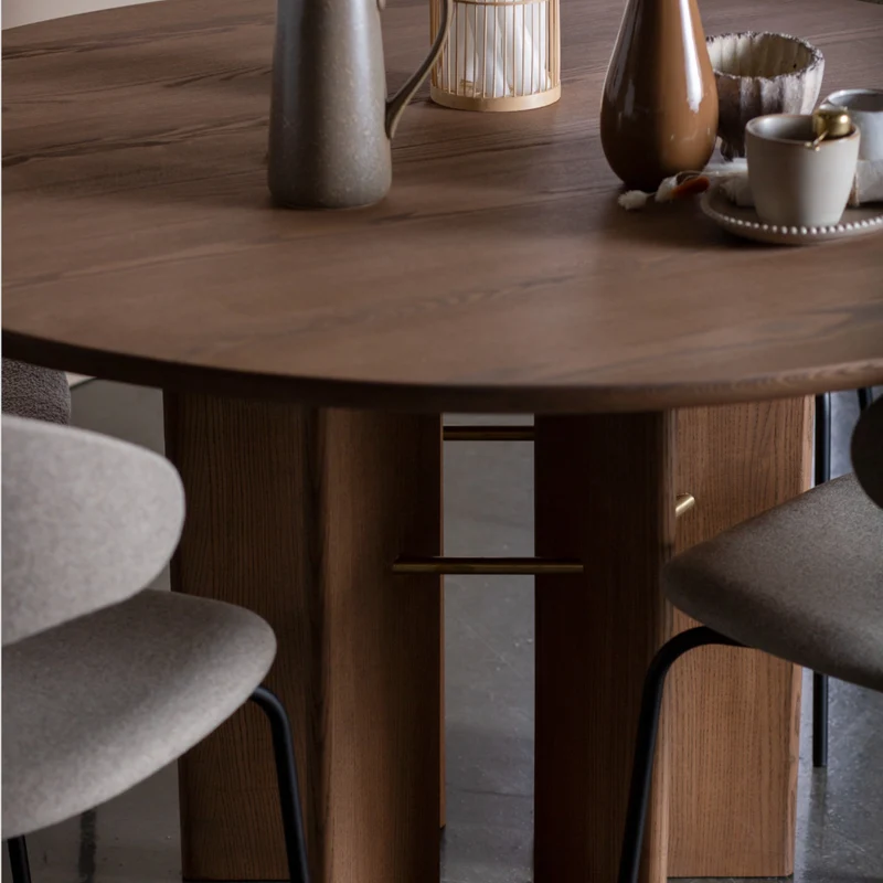 Welve - Esstisch Rund Ausziehbar | Vierbein - Eiche Massiv UP