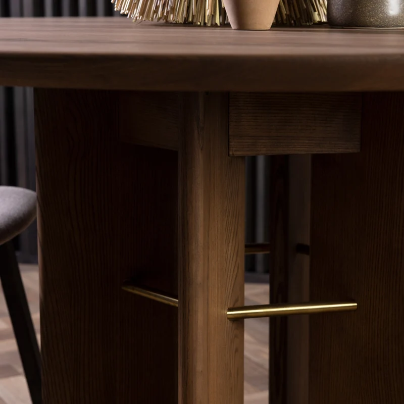 Welve - Esstisch Rund Ausziehbar | Vierbein - Eiche Massiv UP