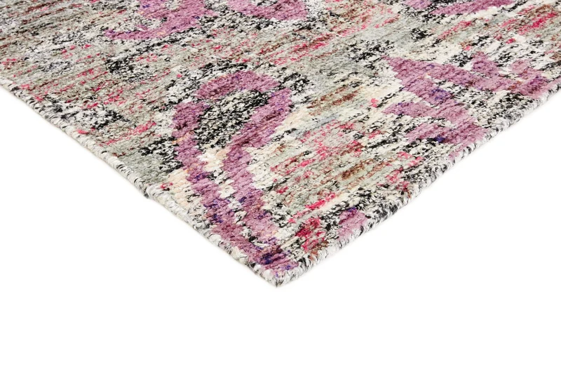 Silk Sari Teppich - Multi Colour 190438
