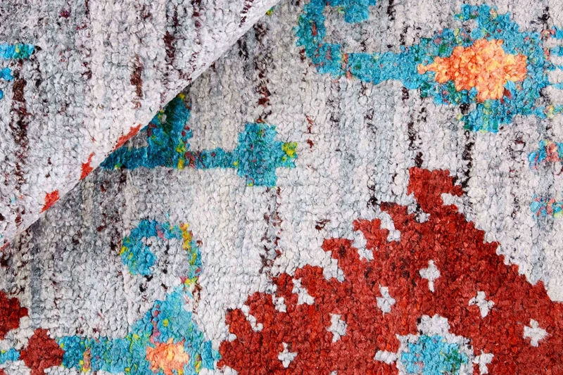 Silk Sari Teppich - Multi Colour 180423