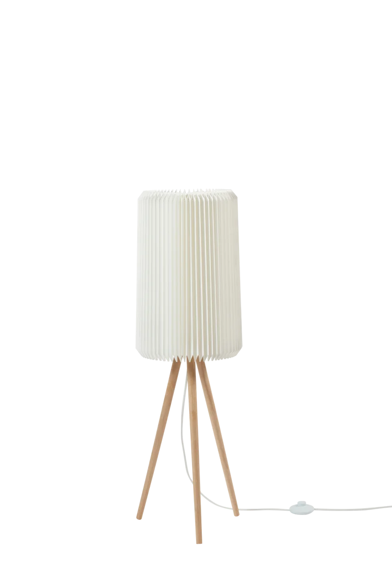 PEAK - Leuchte Stick | Beine Eiche - Schirm Papier Weiß