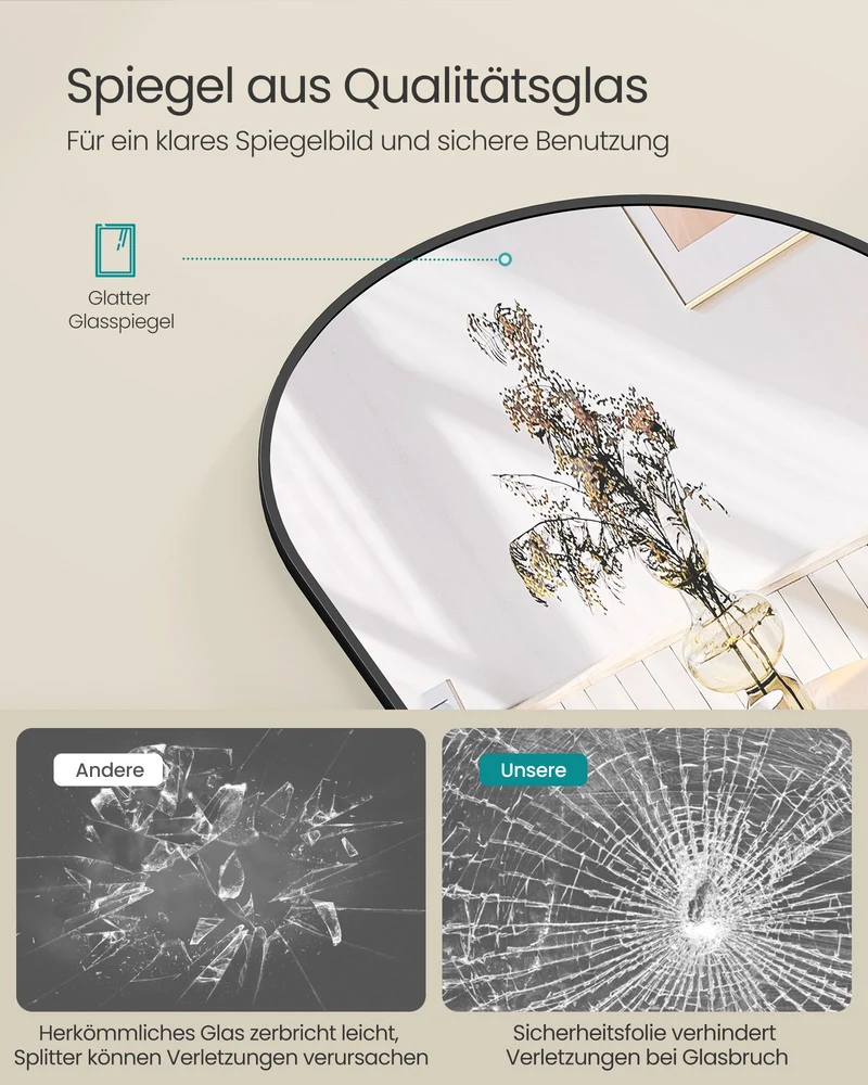 Hängespiegel - Elegant - 120 x 40 cm