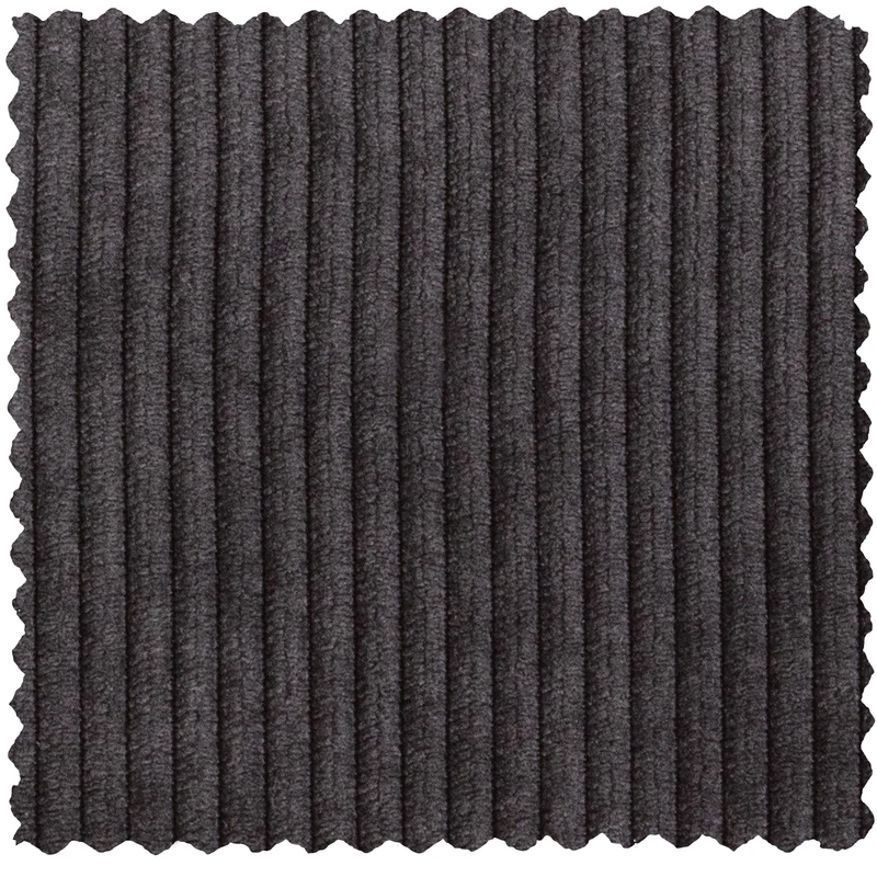 Thomas Ecksofa aus Rippstoff, links, dunkelgrau