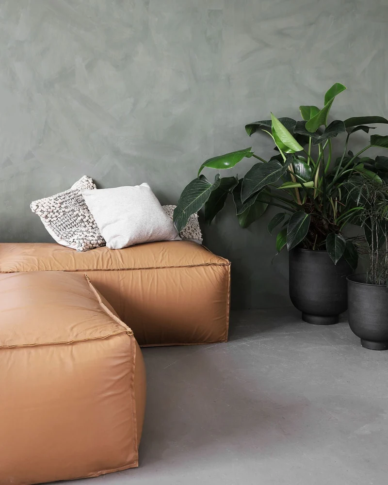 Blumentopf Vig, grau, Set von 2