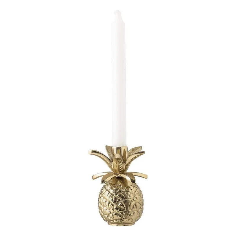 Kerzenständer Ananas, Gold