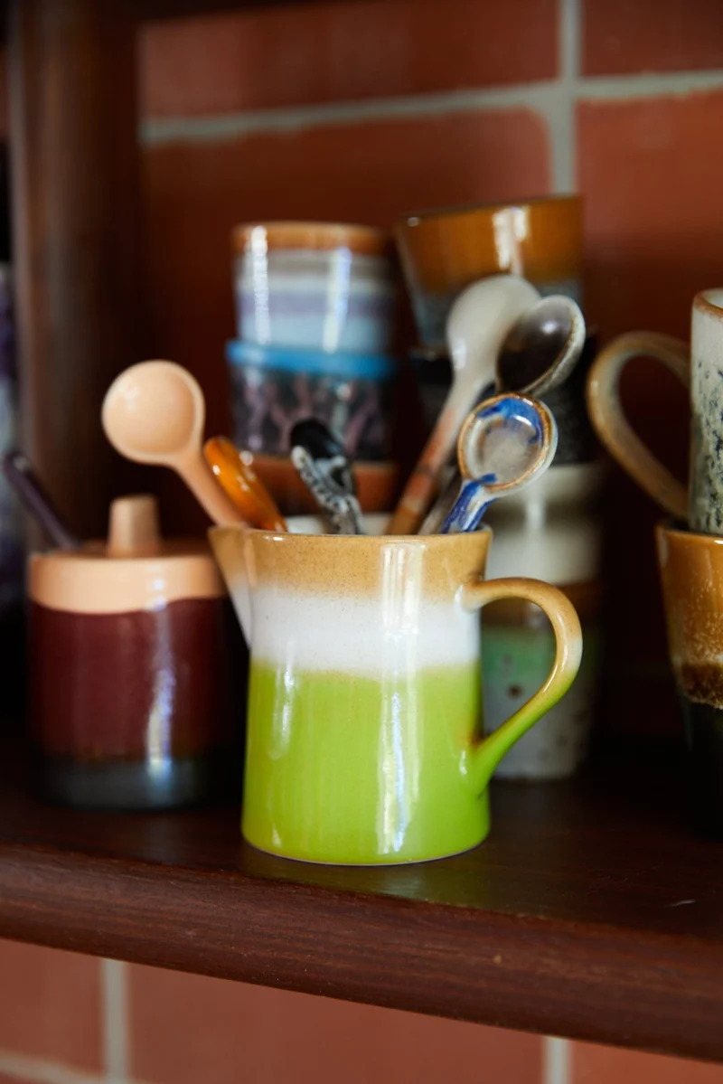 70's ceramics: Löffel Force, Set von 4