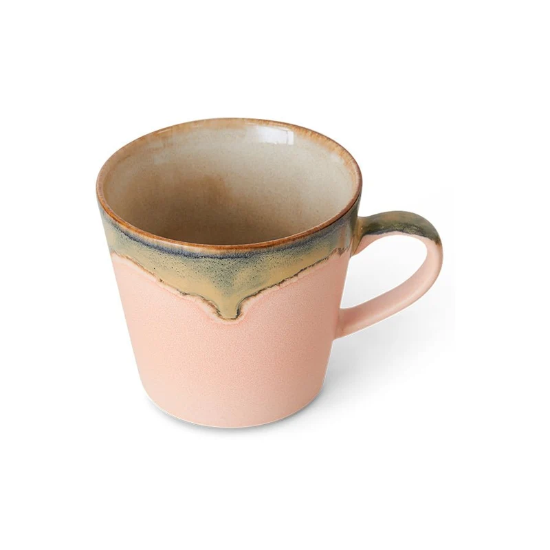 70's Ceramics: Cappuccino Tasse Blossom, 300 ml