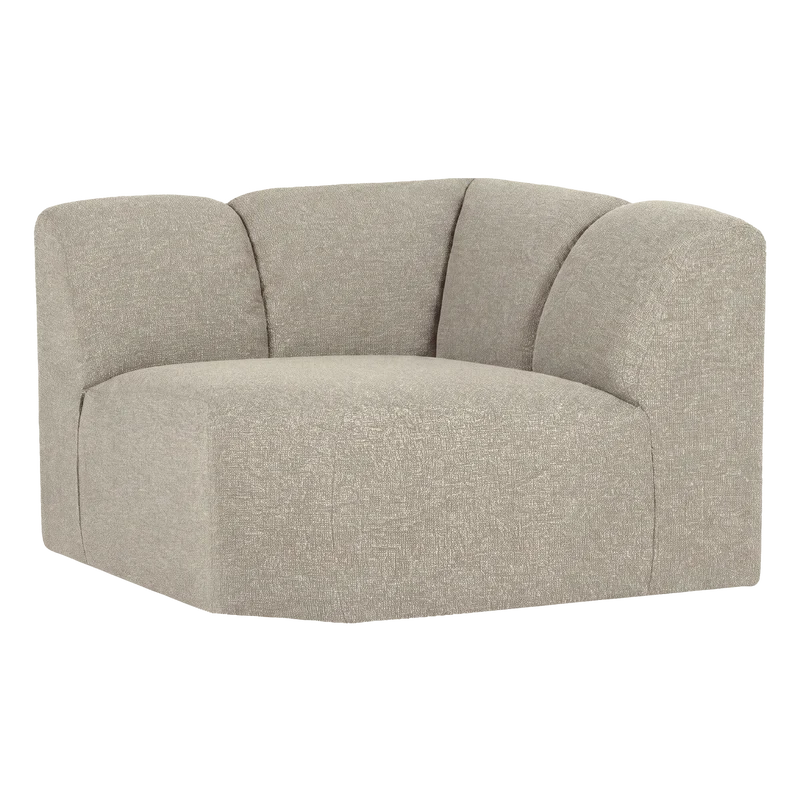Mojo eckelement rechts bouclé beige melange