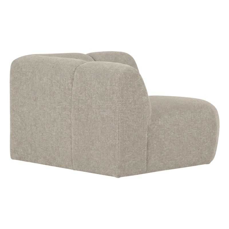 Mojo eckelement rechts bouclé beige melange