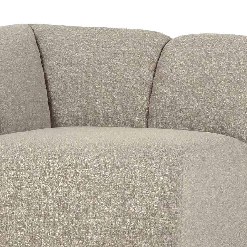 Mojo eckelement rechts bouclé beige melange