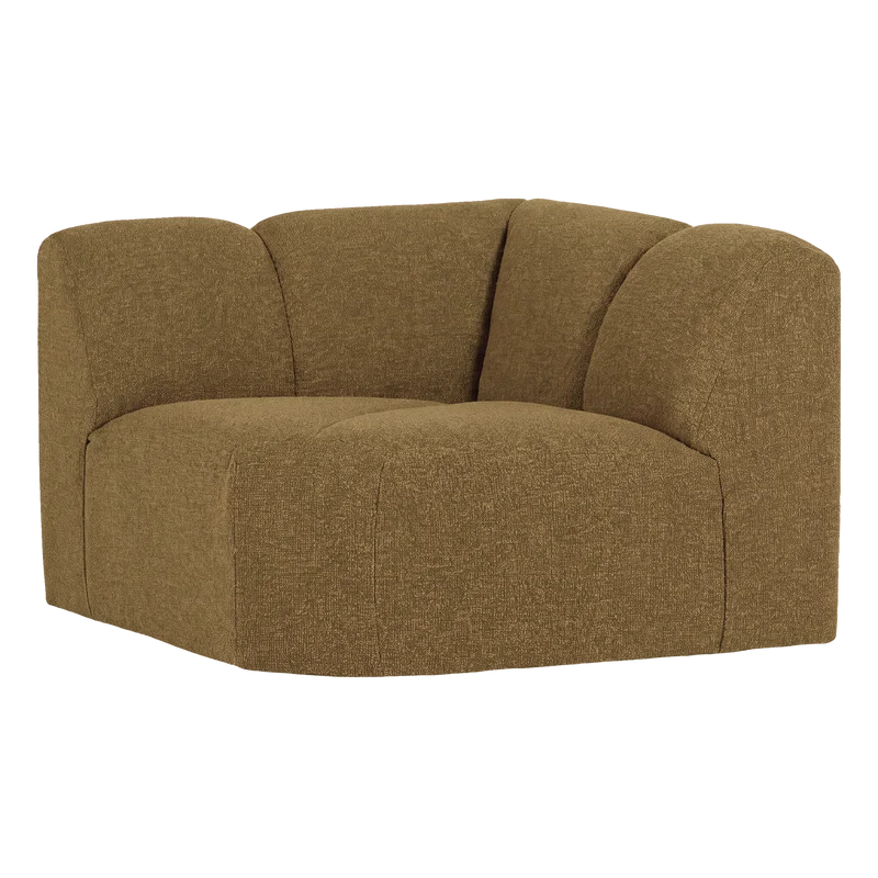 Mojo Eckelement rechts Bouclé Gelb/Braun Melange