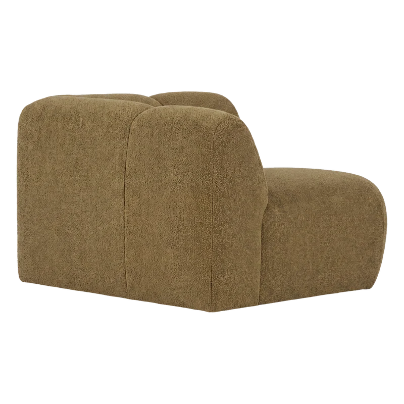 Mojo Eckelement rechts Bouclé Gelb/Braun Melange