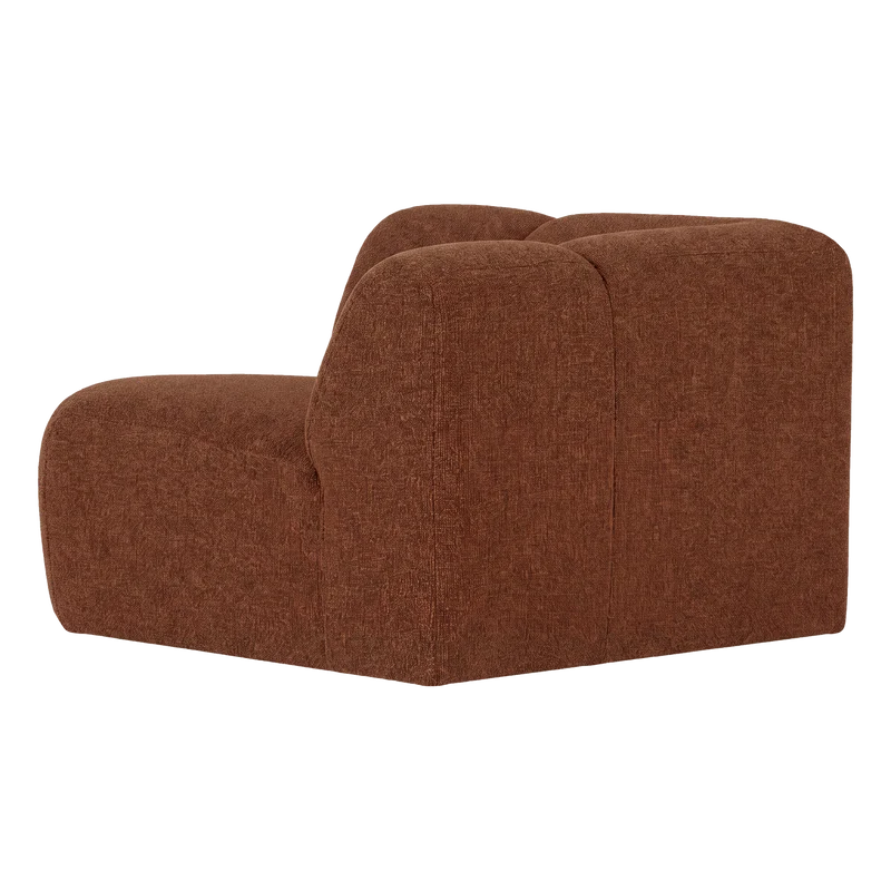 Mojo Eckelement rechts Bouclé Rostbraun Melange