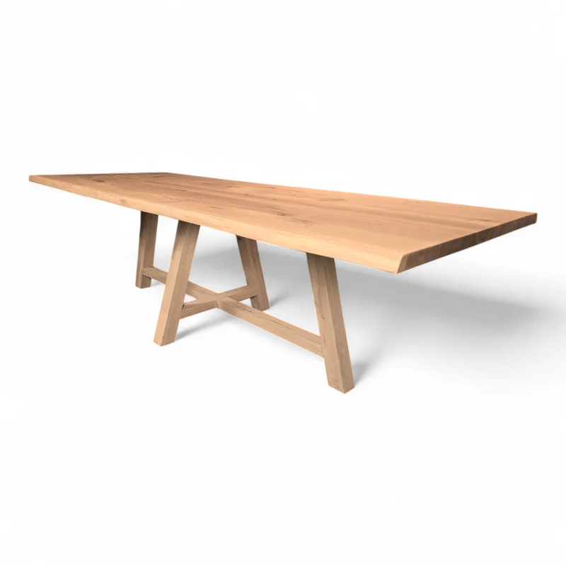 Esstisch (Hojus) Eiche massivholz Mittelgestell Holzgestell