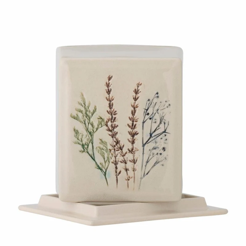 Butterdose Bea, Steingut, Natur