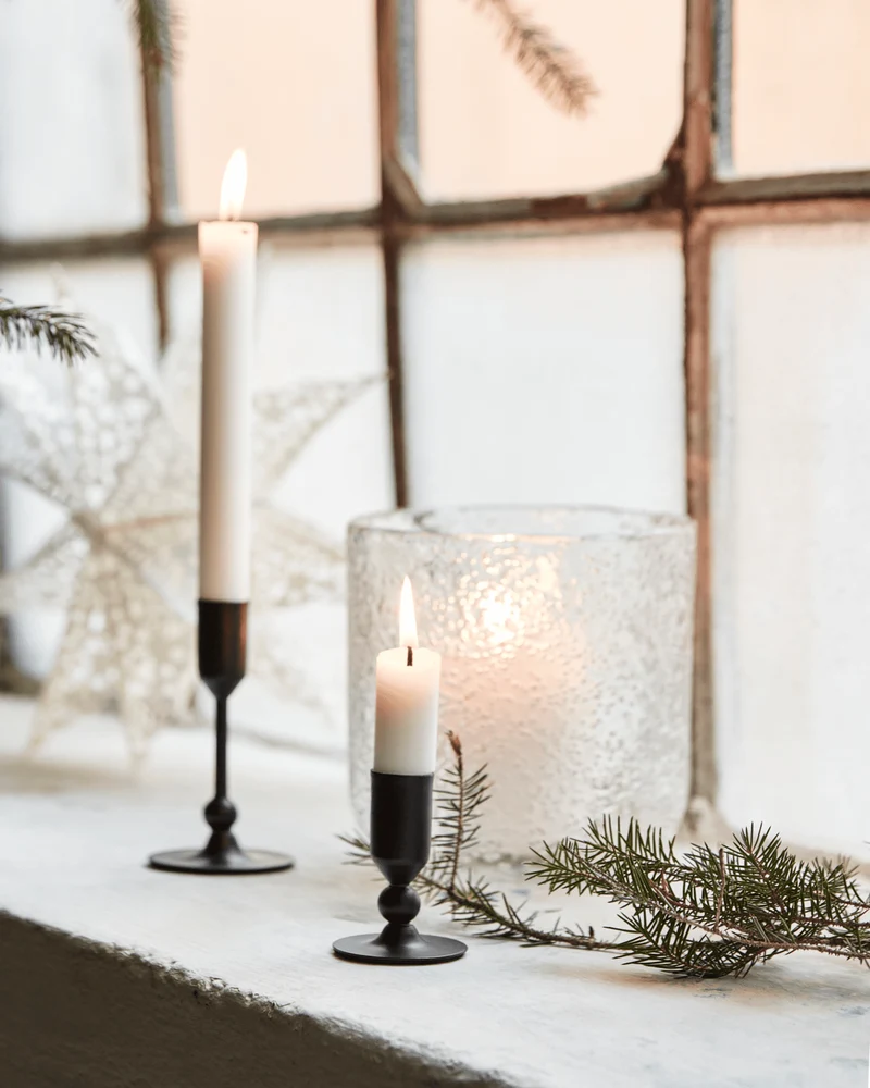 Kerzenständer, HDFolk, Antikes Schwarz