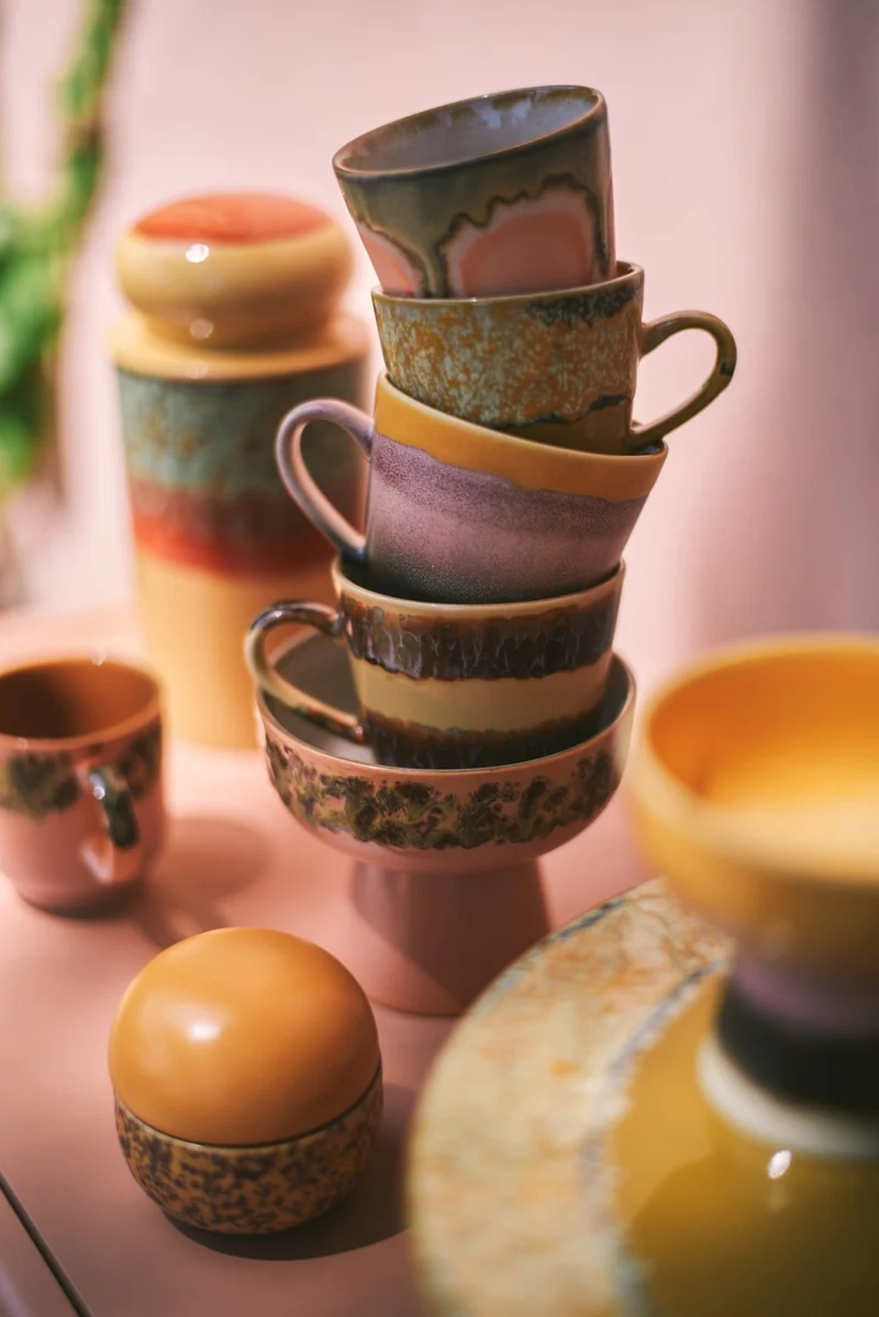70's Ceramics: Cappuccino Tasse Cliffs, 300 ml