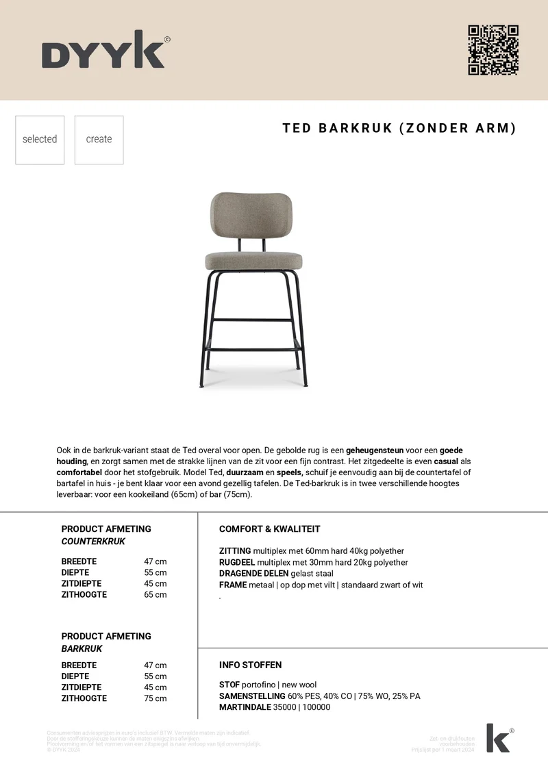 Barstuhl Ted