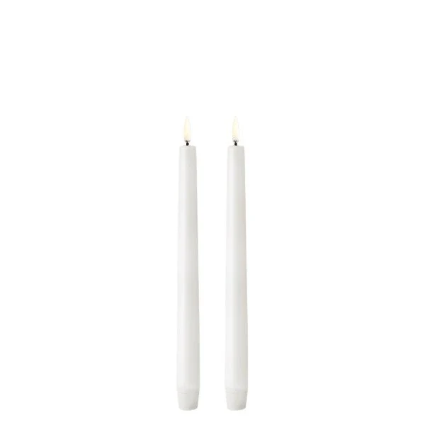 LED Stabkerzen in 2er Set, Ivory