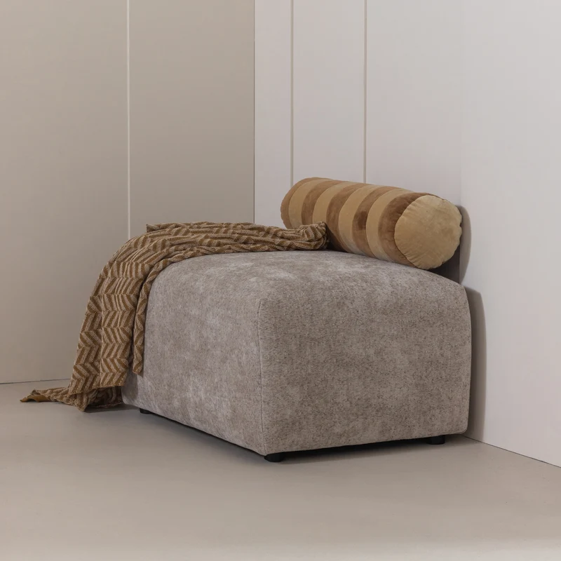 Umina hocker slub chenille natur