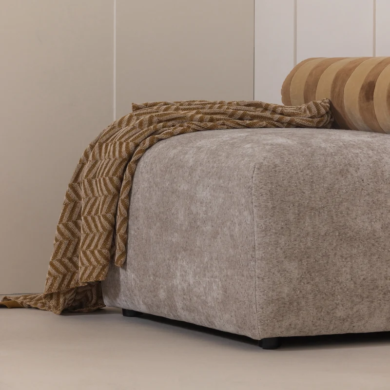 Umina hocker slub chenille natur
