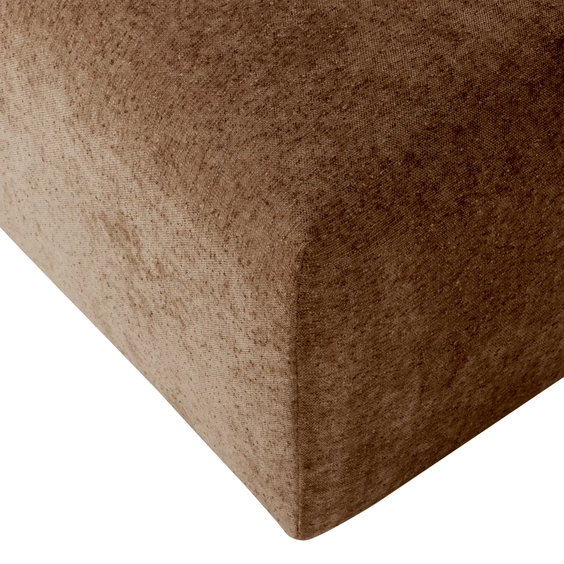 Umina hocker slub chenille hellbraun