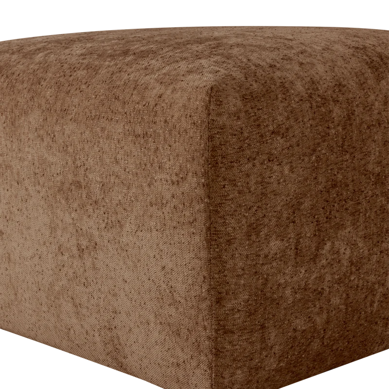 Umina hocker slub chenille hellbraun