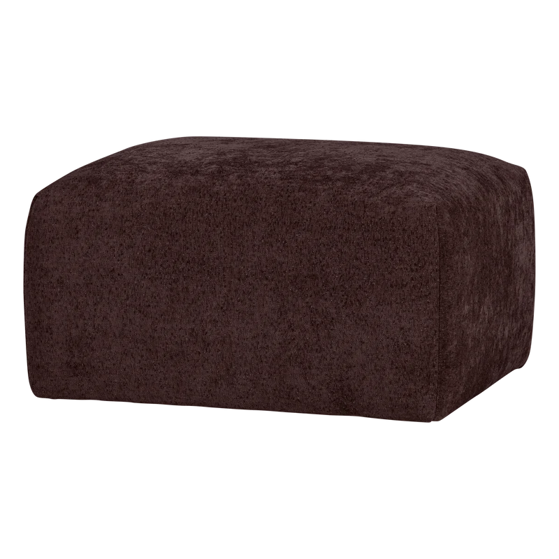 Umina hocker slub chenille bordeauxrot