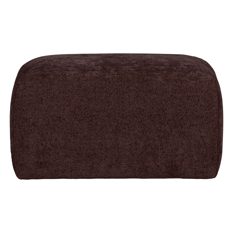 Umina hocker slub chenille bordeauxrot