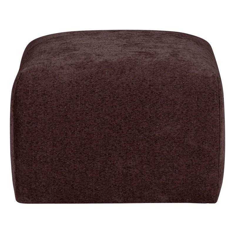 Umina hocker slub chenille bordeauxrot
