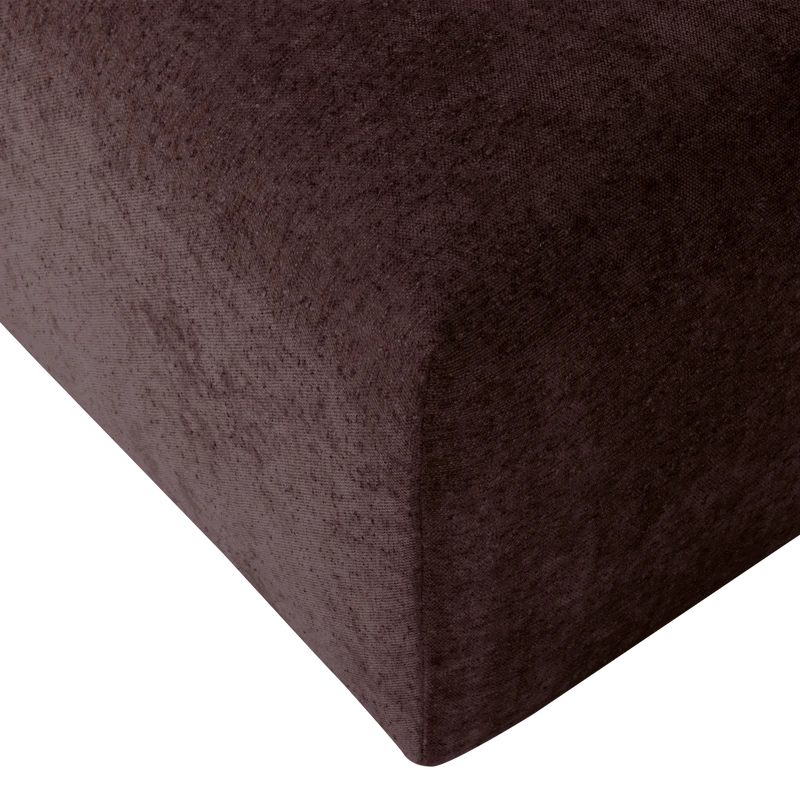 Umina hocker slub chenille bordeauxrot