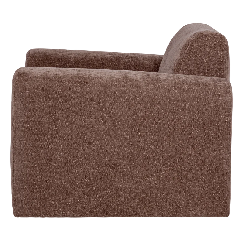 Umina Sessel slub chenille Altrosa
