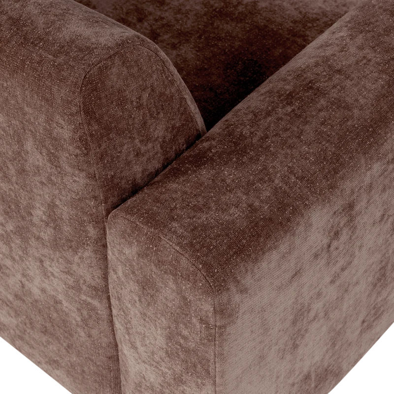 Umina Sessel slub chenille Altrosa