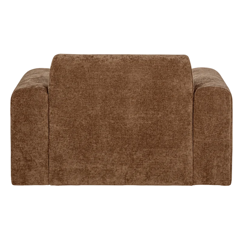 Umina Sessel slub chenille hellbraun