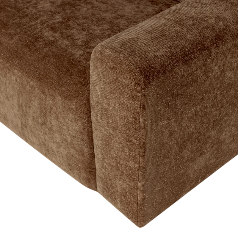 Umina Sessel slub chenille hellbraun