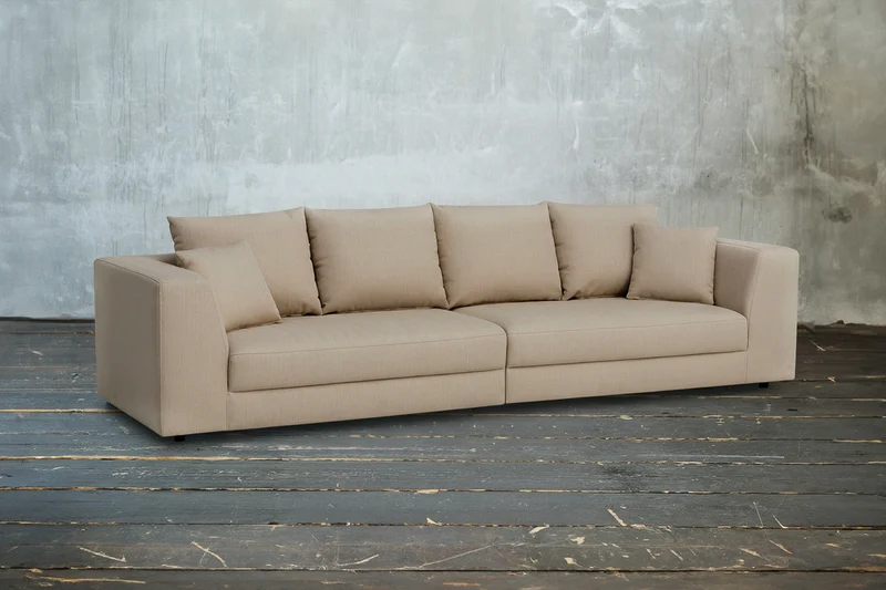 B-Ware KAWOLA Big Sofa MERA Stoff beige