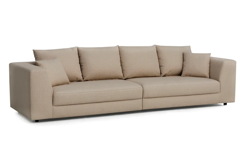 B-Ware KAWOLA Big Sofa MERA Stoff beige