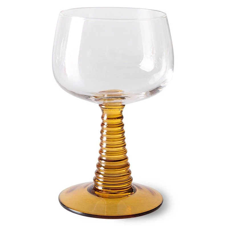 Swirl Weinglas Ocker
