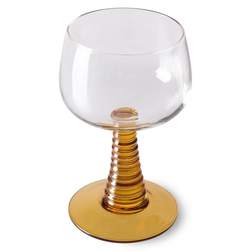 Swirl Weinglas Ocker