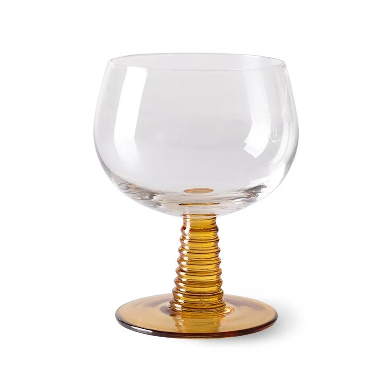 Swirl Weinglas Ocker