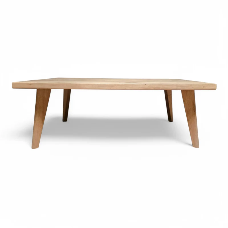 Couchtisch (Fibo E) Wohnzimmertisch Eiche Massivholz 4 Holz Tischbeine