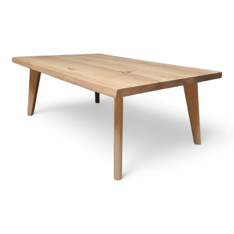 Couchtisch (Fibo E) Wohnzimmertisch Eiche Massivholz 4 Holz Tischbeine