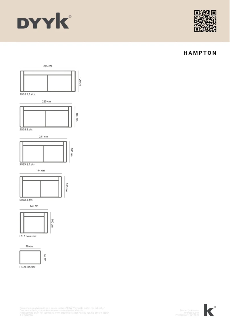 Sofa Hampton