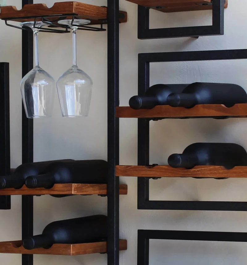 Shelfmate Weinregal B, Teakholz
