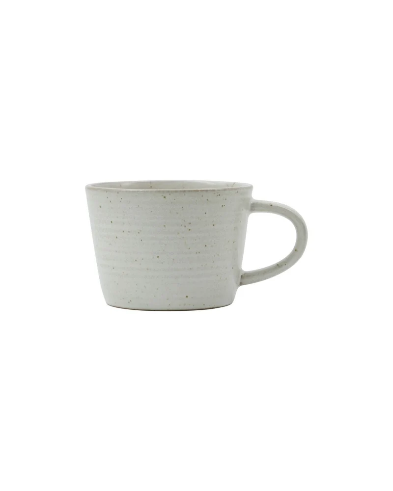 Tasse mit Untertasse Pion, Grau/ weiß