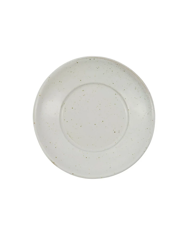 Tasse mit Untertasse Pion, Grau/ weiß