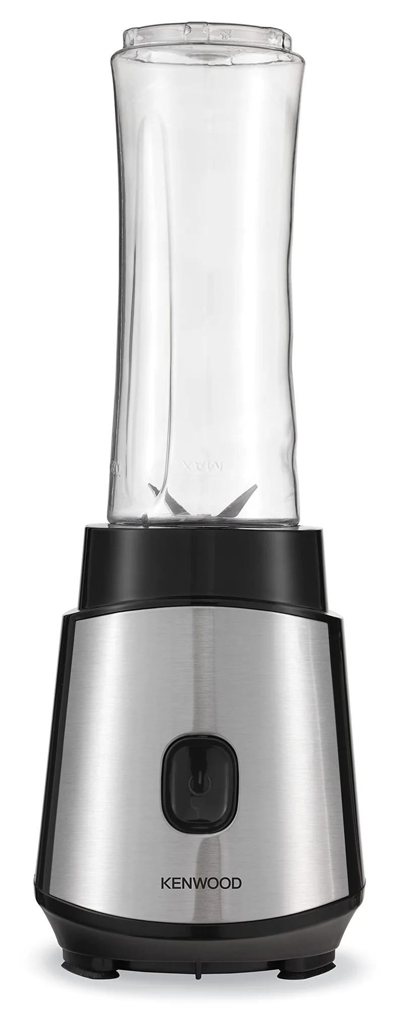 KENWOOD Personal Blender 350W Smoothie Blender/Smoothie Maker with 570ml & 400ml Tritan Smoothie2Go Bottle and Lid, Ice Crush Function BLM05.A0BK Black/Silver