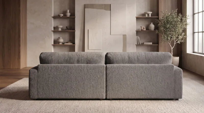 KAWOLA Sofa MARLIN Ecksofa Stoff greige
