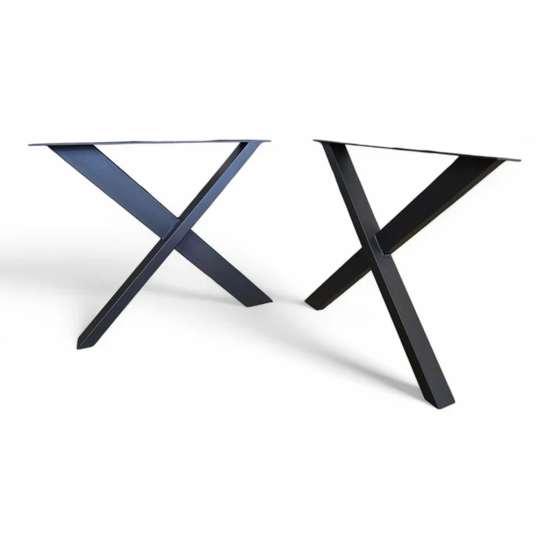 Tischbeine (Xenia) X Form 2er Set Schwarz