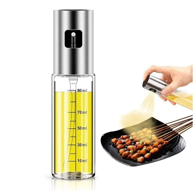 Showay Sprayer Dispenser,Olive Oil Sprayer, Spray Bottle for Oil Versatile Glass Spray Olive Oil Bottle for Cooking,Vinegar Bottle Glass,for Cooking,Baking,Roasting,Grilling